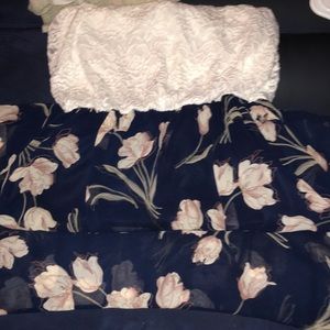 Strapless, long dress